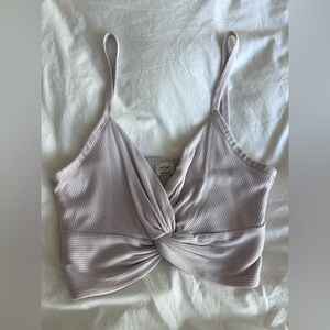 Aritzia lilac crop